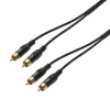 Sommer Cable SC-Onyx 2025 MKII Stereo-Cinchkabel, unsymmetrisch, 2 x 1 x 0,25 mm², 2x Cinch-Stecker auf 2x Cinch-Stecker, HICON, schwarz, 5 m (ON81-0500-SW)