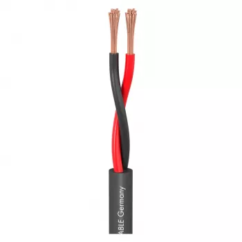 Sommer Cable Meridian Mobile SP215 Lautsprecherkabel 2 x 1,5 mm² PVC Schwarz (Meterware)