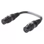 Sommer Cable Adapterkabel, XLR-Buchse 3-pol. auf XLR-Buchse 3-pol., HICON, schwarz, 0,15 m (SGHZU0015-SW)