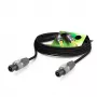 Sommer Cable Meridian 2x2,50mm² Lautsprecherkabel mit SpeakON-Steckern - 10 m - Schwarz