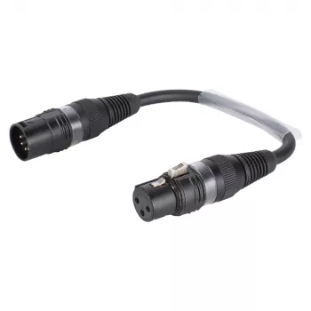 Sommer Cable Adapterkabel, XLR-Buchse 3-pol. auf XLR-Stecker 5-pol., schwarz, 0,15 m (B2FAU0015-SW)