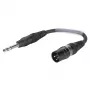 Sommer Cable Adapterkabel, 6,3-mm-Stereoklinkenstecker auf XLR-Stecker 3-pol., schwarz, 0,15 m (SGFDU0015-SW)