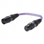 Sommer Cable Adapterkabel, XLR-Stecker 3-pol. auf XLR-Buchse 3-pol., violett, 0,15 m (SGHXU0015-VI)