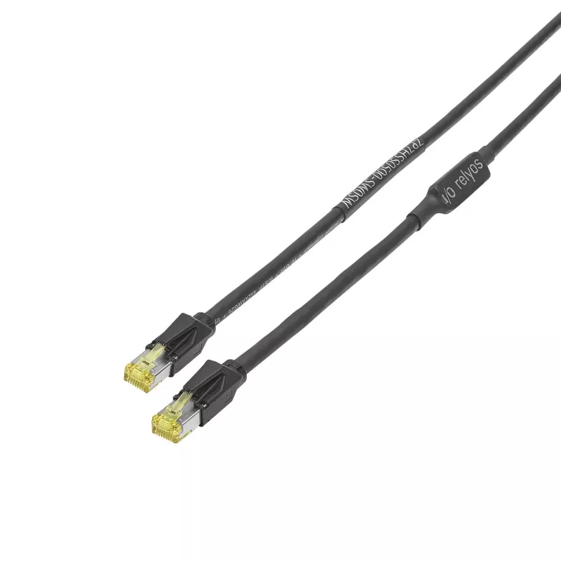 Sommer Cable SC-Mercator CAT.7 PUR Netzwerkkabel, 8 x 0,14 mm², RJ45 auf RJ45, HIROSE, schwarz, 5 m (P7HS-0500-SW)