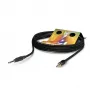 Sommer Cable Club Series MKII Patch-/Insertkabel, 2 x 0,34 mm², 6,3-mm-Stereoklinkenstecker auf 3,5-mm-Stereo-Miniklinkenstecker, HICON, schwarz, 0,25 m (CS63-0025-SW)