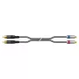 Sommer Cable SC-Onyx 2025 MKII Stereo-Cinchkabel, unsymmetrisch, 2 x 1 x 0,25 mm², Cinch auf Cinch, HICON, schwarz, 2,5 m (ON8D-0250-SW)