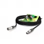 Sommer Cable SC-Primus Mikrofonkabel, 2 x 0,50 mm², XLR-Buchse 3-pol. auf XLR-Stecker 3-pol., NEUTRIK, schwarz, 30 m (PRMFU3000-SW)