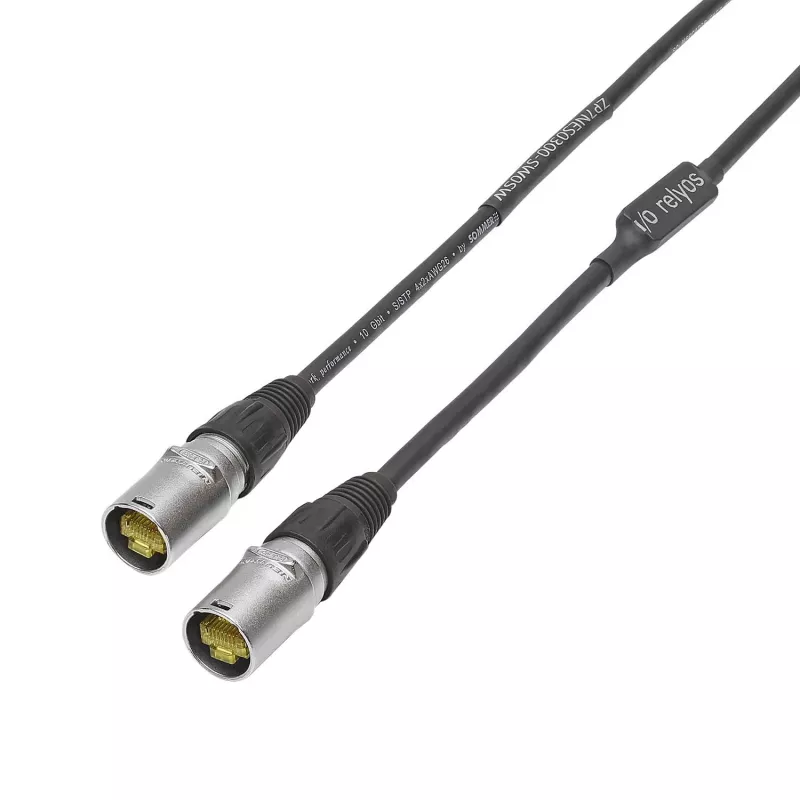 Sommer Cable SC-Mercator CAT.7 PUR Netzwerkkabel, 8 x 0,14 mm², RJ45 auf RJ45, NEUTRIK, schwarz, 3 m (P7NE-0300-SW)
