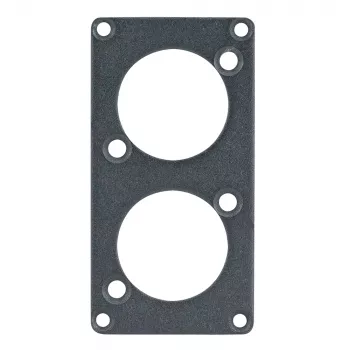 Sommer Cable SYPFB1-2D Front Panel - Schwarz, 2 D-Größen-Ausschnitte für SYP-1 System