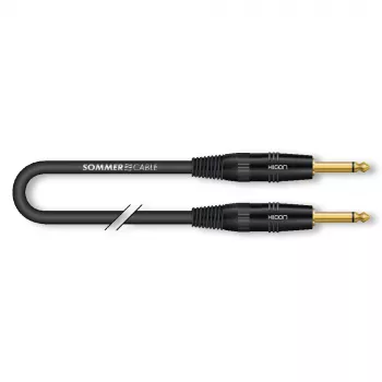 Sommer Cable SC-Spirit LLX 6,0m Instrumentenkabel TS/TS Mono Schwarz