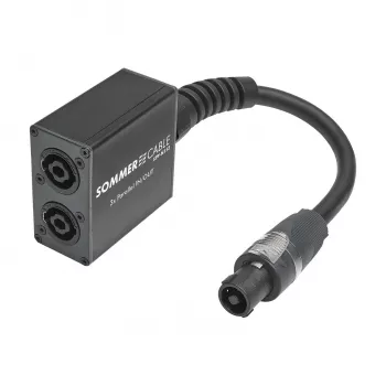 Sommer Cable SPY-N153 Lautsprecherstecker Audioadapter, gerade, Anthrazit