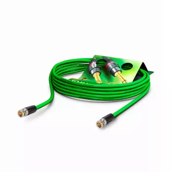 Sommer Cable SC-Slimline (RCB) 75 Ω Video-Patchkabel, BNC-Stecker auf BNC-Stecker, NEUTRIK, grün, 0,3 m (SNGR-0030-GN-SW)