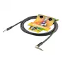 Sommer Cable SC-Spirit LLX Instrumentenkabel 6m - Schwarz, 6,3mm TS Klinke gewinkelt auf gerade