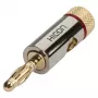 Sommer Cable HICON Banana Plug Lautsprecherstecker mit Universal-Klemm-Schraubkontakt, Kabelmontage - Rot