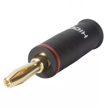 Sommer Cable HICON Bananenstecker Schraubklemmenanschluss, rote Kodierung, 4 mm, vergoldet