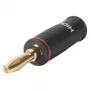 Sommer Cable HICON Bananenstecker Schraubklemmenanschluss, rote Kodierung, 4 mm, vergoldet