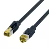 EFB Elektronik ECOLAN DRAKA UC900 Hirose TM31 Patchkabel RJ-45 Stecker auf RJ-45 Stecker Cat.6A S/FTP LSZH, Schwarz, 15 m