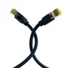 EFB Elektronik ECOLAN DRAKA UC900 Hirose TM31 Patchkabel RJ-45 Stecker auf RJ-45 Stecker Cat.6A S/FTP LSZH, Schwarz, 15 m