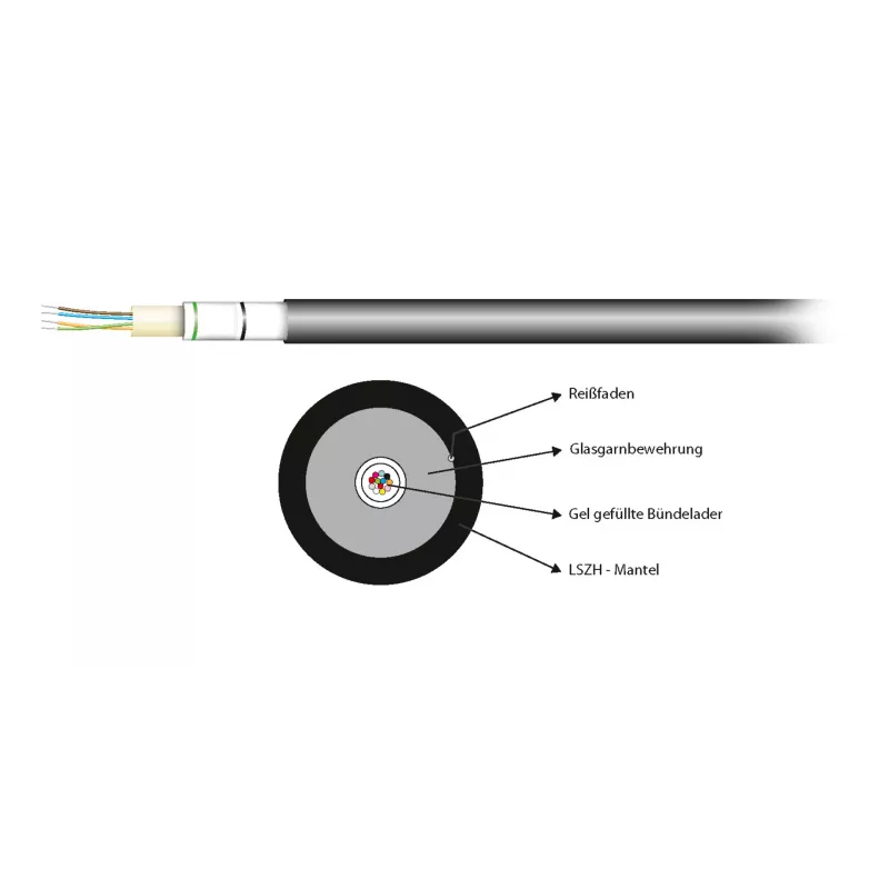 EFB Elektronik INFRALAN U-DQ(ZN)BH 48E 9/125µm G657A LSZH Black CPR Eca