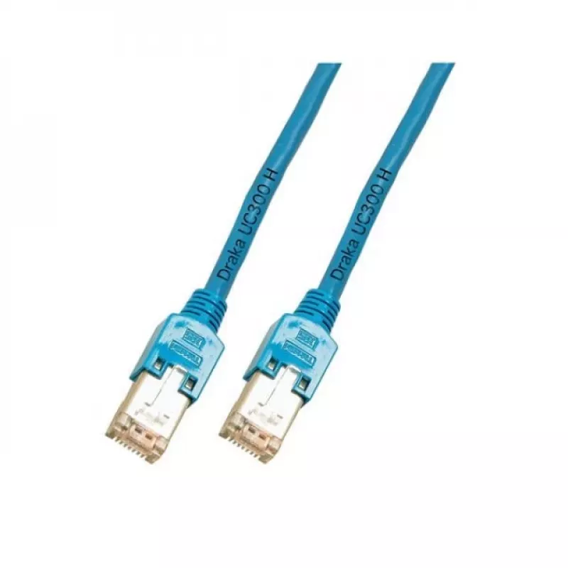 EFB Elektronik RJ45 Patchkabel Cat.5e F/UTP LSZH Draka UC300 TM11, Blau, 50 m