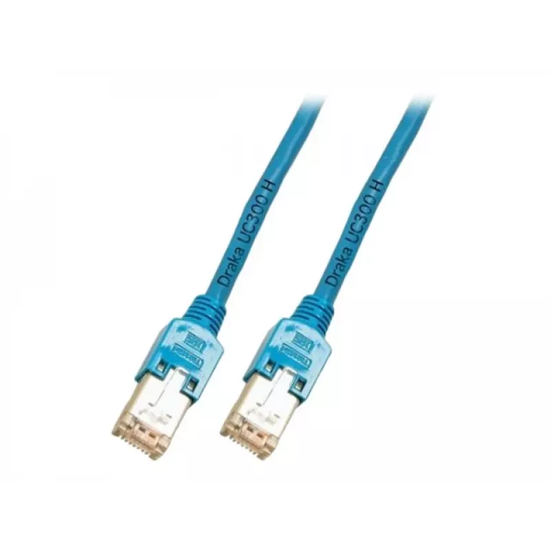 EFB Elektronik RJ45 Patchkabel Cat.5e F/UTP LSZH Draka UC300 TM11, Blau, 50 m