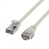 EFB Elektronik RJ45 Patchkabel Cat.6A U/FTP TPE 4mm Ultraflex Grau 3m