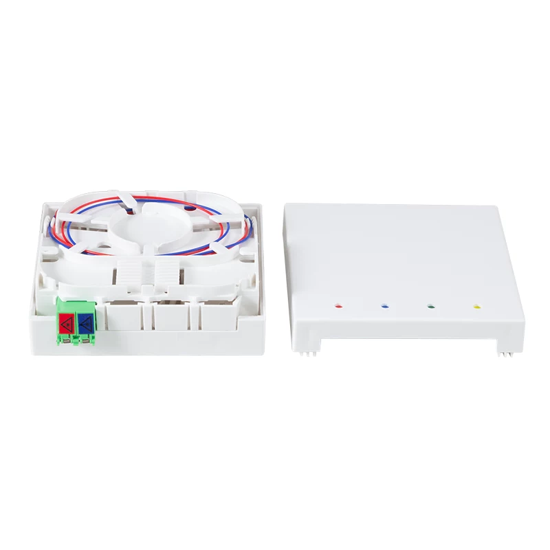 LogiLink FB2LC40 FTTH-Abschlussbox mit 40m Dropkabel, 1x LC/APC, Weiß