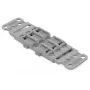 WAGO 221-2503 Montageadapter mit Zugentlastung, 3-Leiter, hellgrau