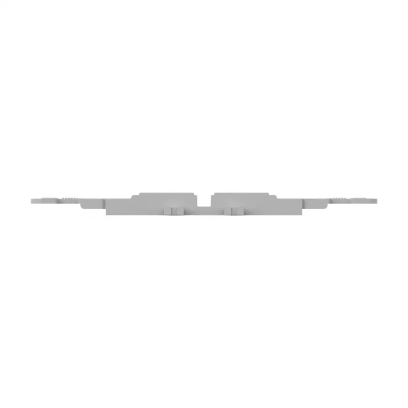 WAGO 221-2503 Montageadapter mit Zugentlastung, 3-Leiter, hellgrau