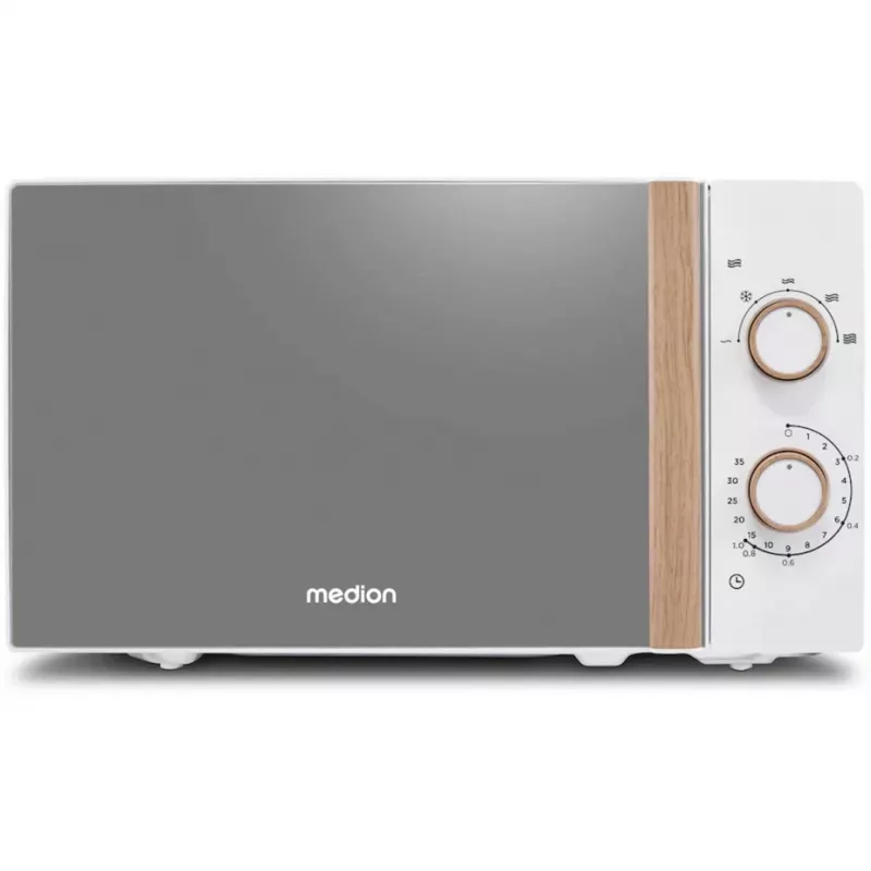 Medion Life MD 10596 Solo-Mikrowelle, 20 L, 700 W, Weiß