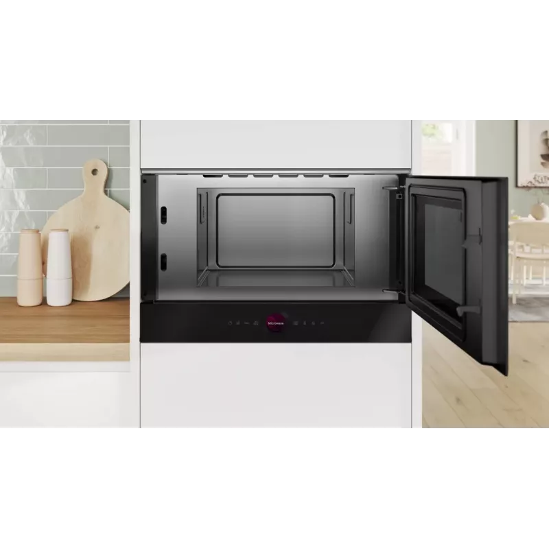 Bosch BFR9221B1 Einbaumikrowelle 21L 900W Edelstahl Serie 8