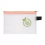 Foldersys A6 Zipper Bag Transparent Polypropylene Document Pouch