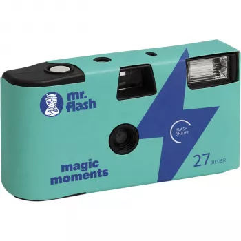 Mr. Flash Magic Moments Einwegkamera 35mm 27 Aufnahmen integrierter Blitz