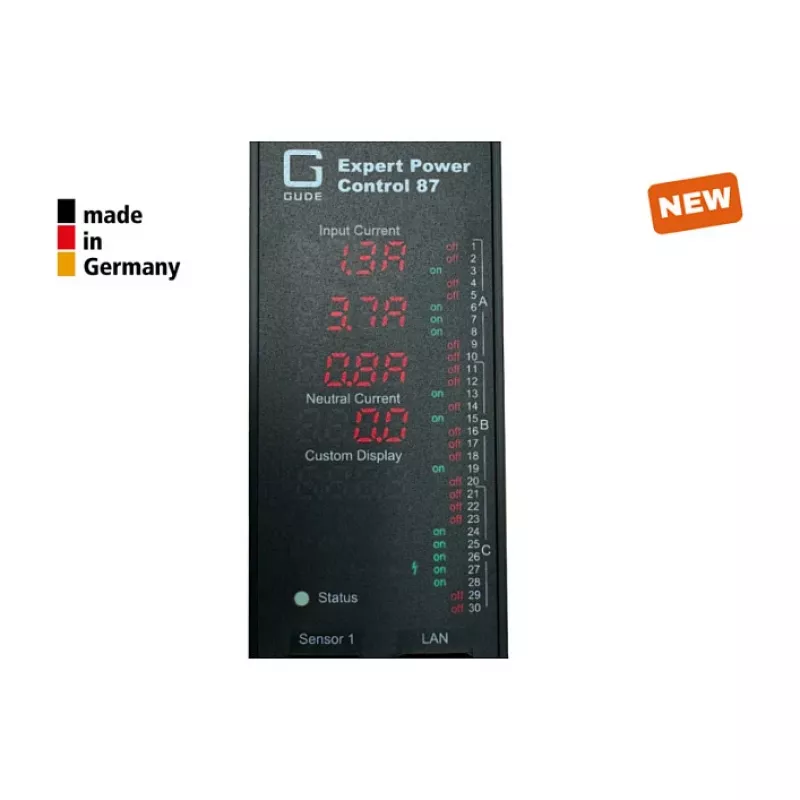 GÜDE EPC 87-1310-18 16A 24xC13 6xC19 2xSensorPort - Power Distribution Unit