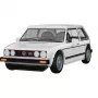 COBI 24662 Volkswagen Golf GTI (1976-1983) Bausatz, 1:35, Weiß