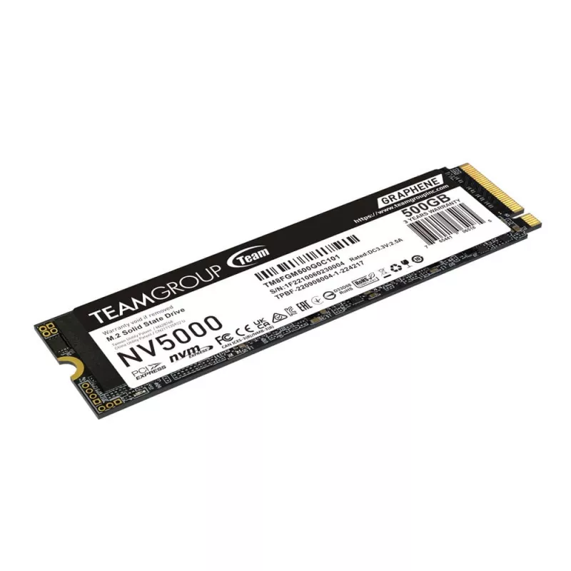 Team Group NV5000 500 GB M.2 PCIe Gen4 x4 NVMe SSD - 4500 MB/s Lesen