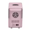 ELLE Home ESDAFX08PUEU Mini-Kühlschrank mit LED-Schminkspiegel 8L Lila