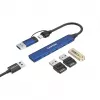 CANYON DS-02 4-in-1 USB-A/C Hub Blau