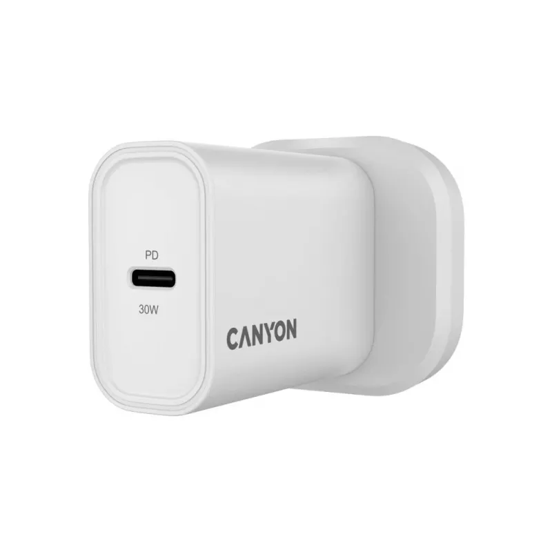 CANYON OnCharge 30CL Max Power 30W 1xPD UK White Wall Charger