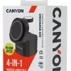 Canyon 4 in 1 Wireless Charging Stand, 30W max, Größe: 70x70x70,3mm, Gewicht: 414g, mit 1M Kabel, schwarz