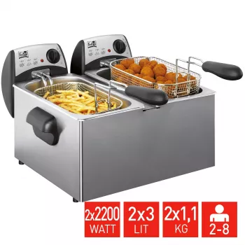 FRITEL Starter Fritteuse 6 Liter 4.4kW Grau