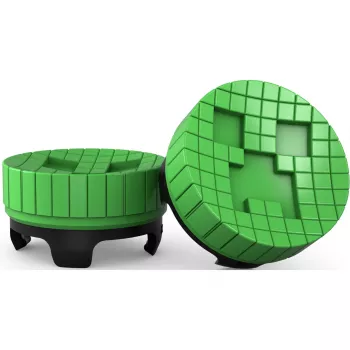 SteelSeries KontrolFreek Minecraft Performance Thumbsticks Creeper Edition (Grün/Schwarz, 2 Stück, für PlayStation 5/4 Controller)