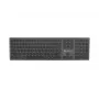 NATEC Dolphin Wireless Bluetooth + 2,4GHz Tastatur CZ/SK Layout, X-Scissors, Aluminium Slim