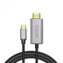 SAVIO USB-C auf HDMI 2.0b Kabel 1m Silber CL-170