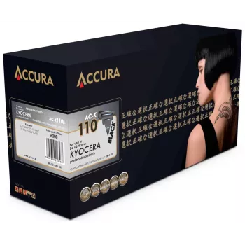 Accura Kompatible Tonerkartusche für Kyocera TK-1140 (Schwarz, 7200 Seiten)