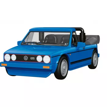 COBI 24661 Volkswagen Golf GTI British Version Cabriolet (1984) Bausatz, 1:35, Blau