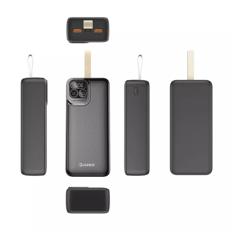 Hawk HW-PB30000 Power Bank 30000mAh Schwarz