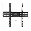 KINGMOUNT KG-1004 neigbare TV-Wandhalterung für Bildschirme von 23-65 Zoll, VESA 100x100 bis 400x400, bis 45 kg