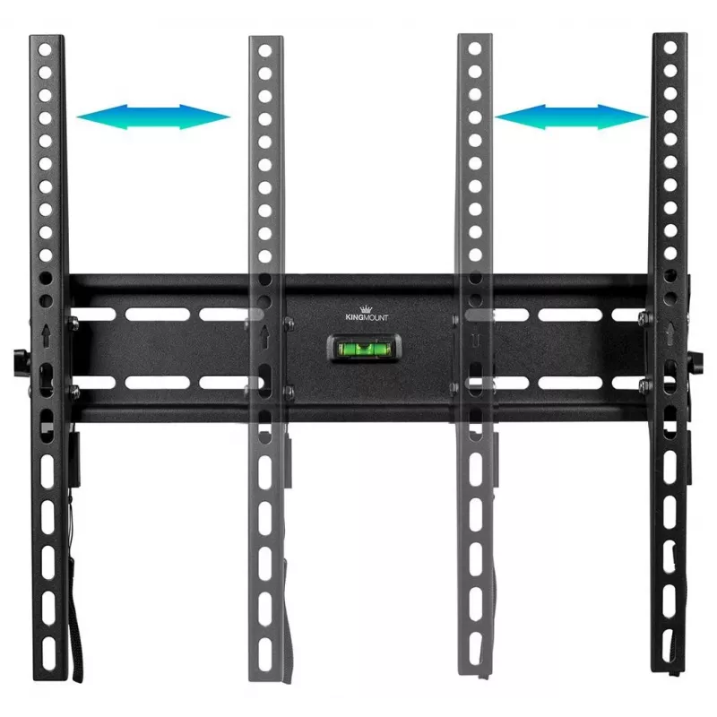 KINGMOUNT KG-1004 neigbare TV-Wandhalterung für Bildschirme von 23-65 Zoll, VESA 100x100 bis 400x400, bis 45 kg