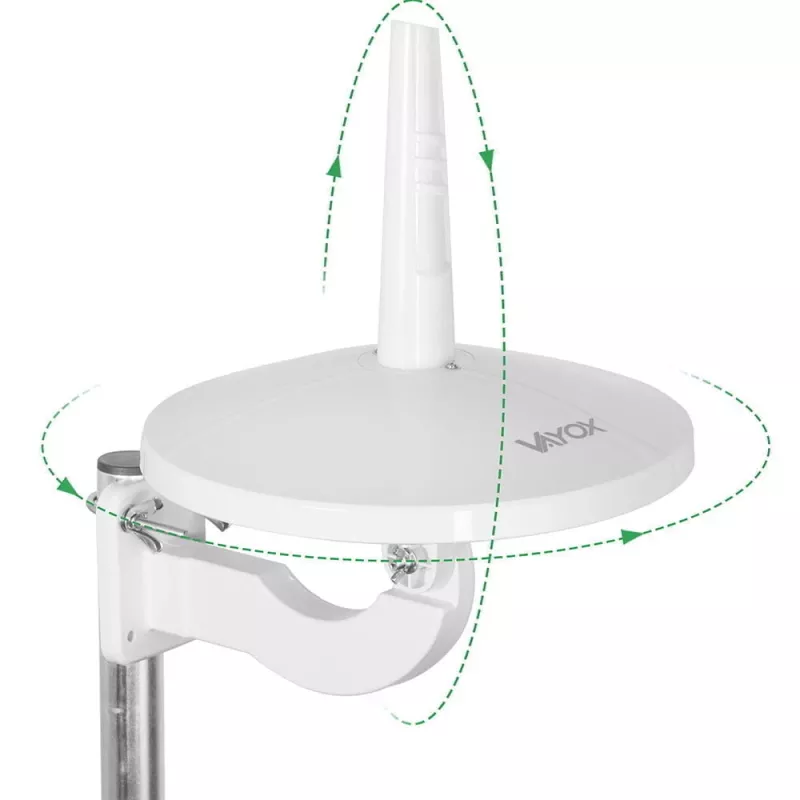 VAYOX VA0066 DVB-T/T2 Digital720 Combo Omnidirektionale Antenne Weiß